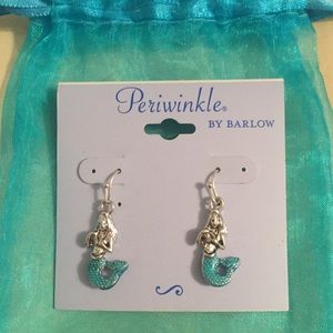 NWT Periwinkle by Barlow Mermaid earrings dropstyl